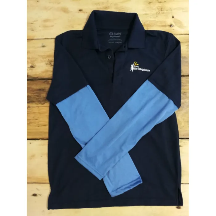 *Code de couleur: Polo manches longues enfant marine et bleu acier *Code de couleur: Polo manches longues enfant marine et bleu acier