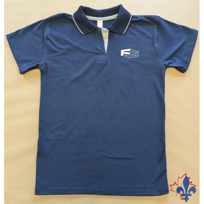 Polo sans boutons marine Polo sans boutons marine