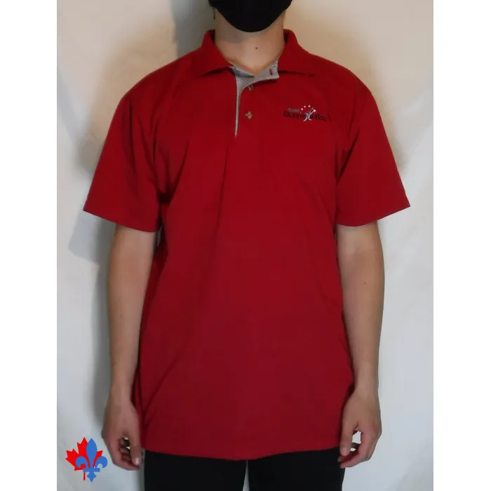 Polo jersey rouge