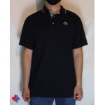 Polo à boutons noir