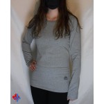 T-shirt ajusté manches longues noir