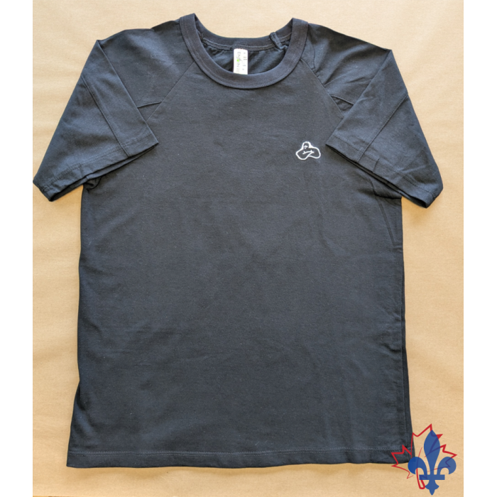 T-shirt raglan noir