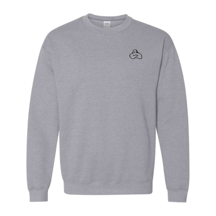 Molleton col rond gris 