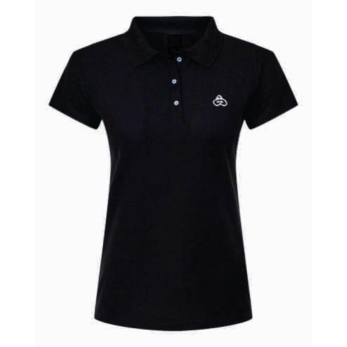 Polo à boutons noir