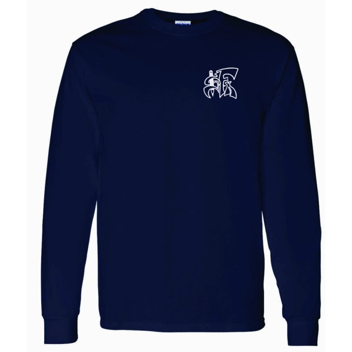 T-shirt manches longues marine