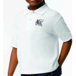 White kids' polo