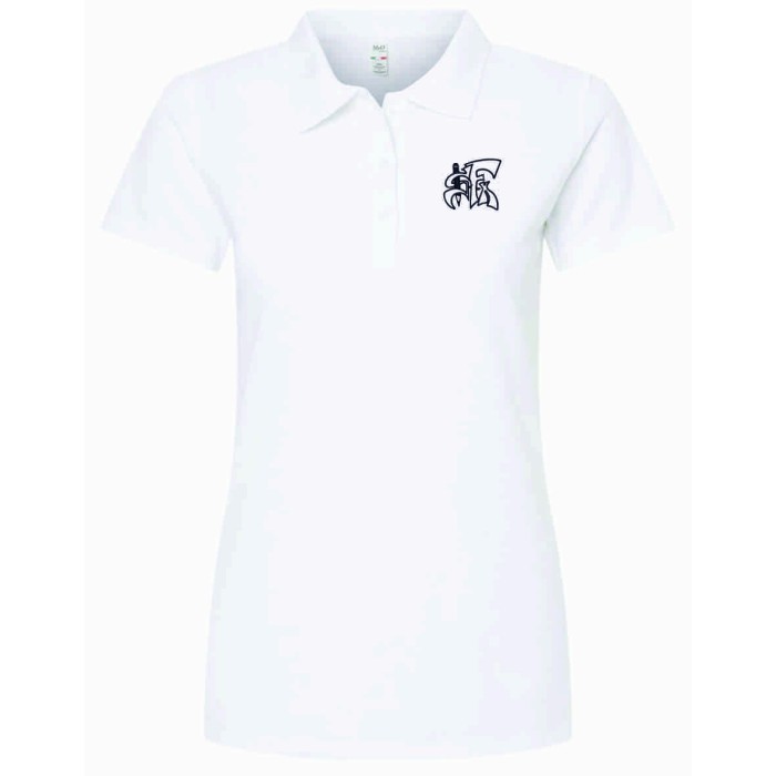 Polo adulte ajusté blanc