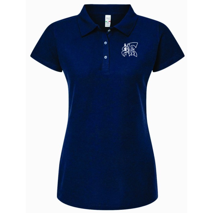 Polo adulte ajusté marine