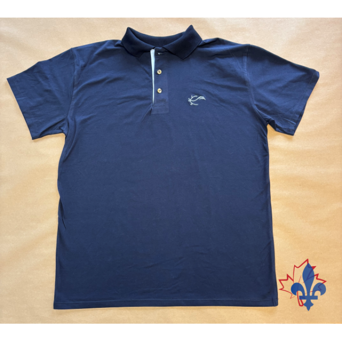 Navy Polo shirt with buttons