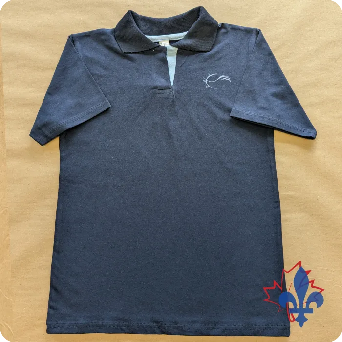 *LIQUIDATION- Polo marine sans boutons *LIQUIDATION- Polo marine sans boutons