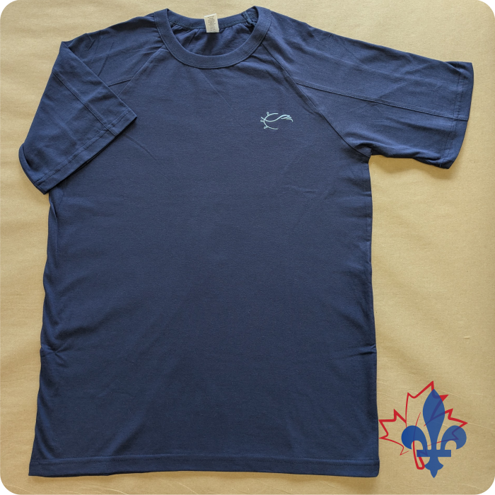 Navy raglan 