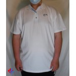 White polo shirt with buttons